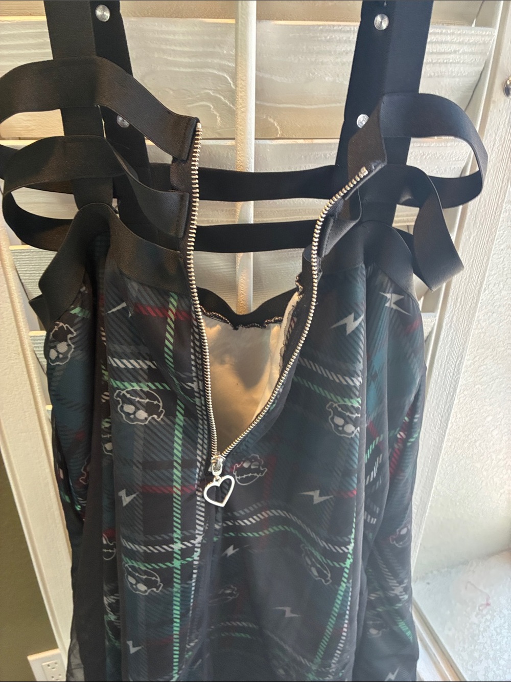 Mattel Black Top with Dark Green Plaid Skater Skirt - Picture 16 of 16